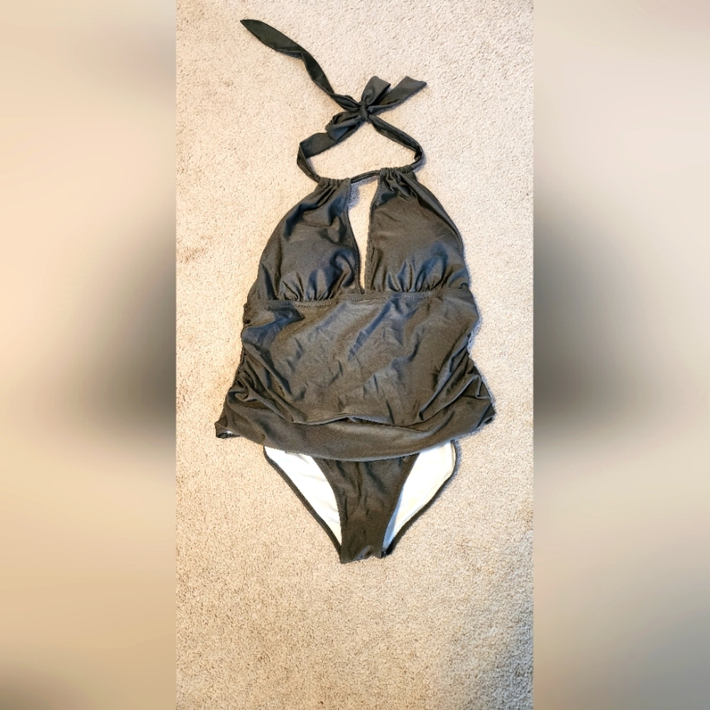 One piece swimsuit olive green size XL